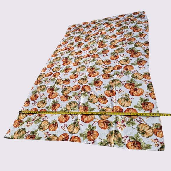Autumn Harvest Fall Thanksgiving Pumpkin Tablecloth Table Cover Rectangle - Picture 8 of 15